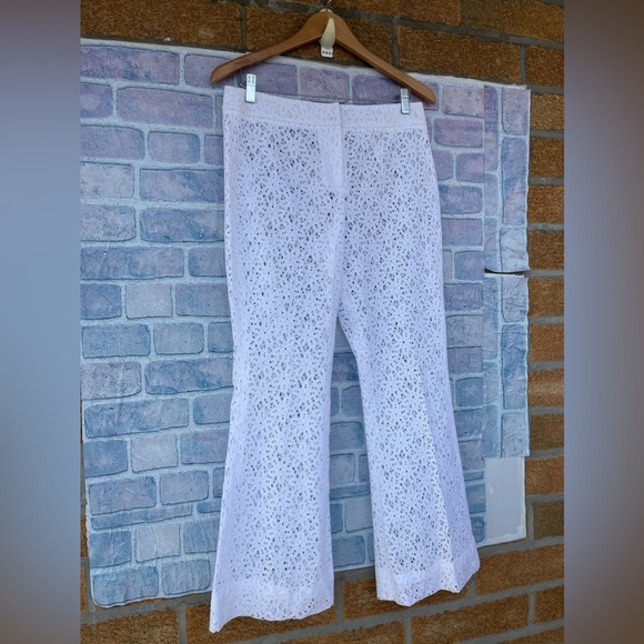 MICHELLE FARMER COLLABORATE LACE WIDE LEG PANTS SIZE 6 - Picture 3 of 9